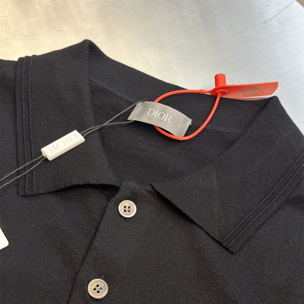 Christian Dior, Men's Polo, Black Size S