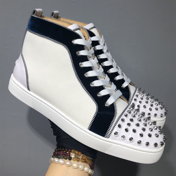 Christian Louboutin, Men's High Top Sneaker, White