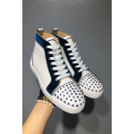 Christian Louboutin, Men's High Top Sneaker, White