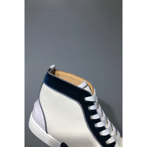 Christian Louboutin, Men's High Top Sneaker, White