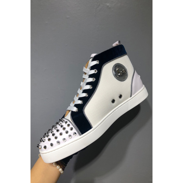 Christian Louboutin, Men's High Top Sneaker, White