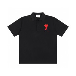 Ami, Women's Polo, Black Size S