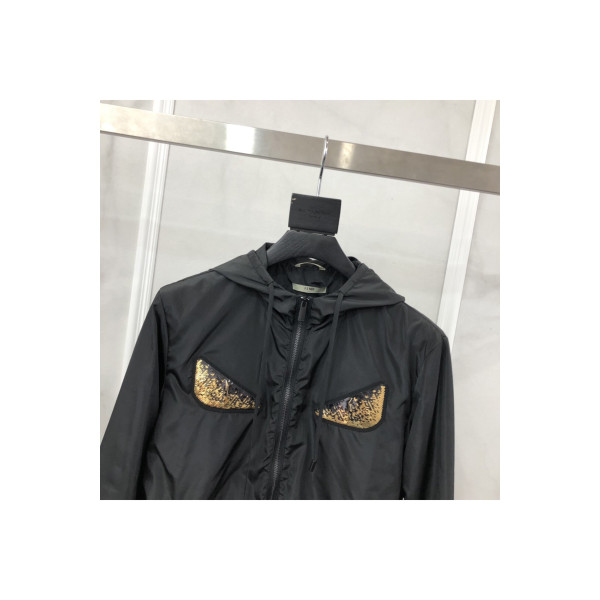 Fendi, Men's Jacket, Black