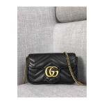 Gucci, Marmont GG, Women's Bag, Black