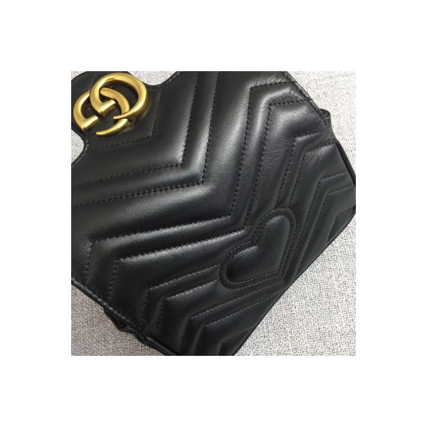 Gucci, Marmont GG, Women's Bag, Black
