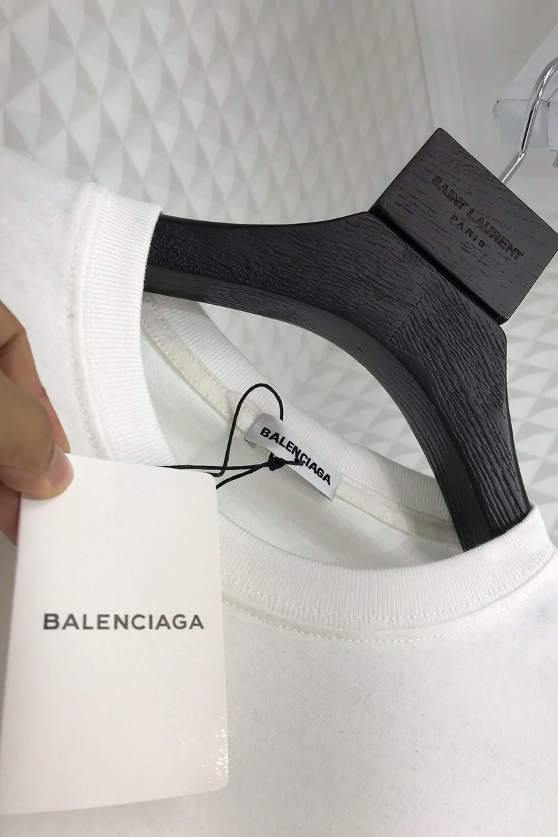Balenciaga, Men's T-Shirt, White