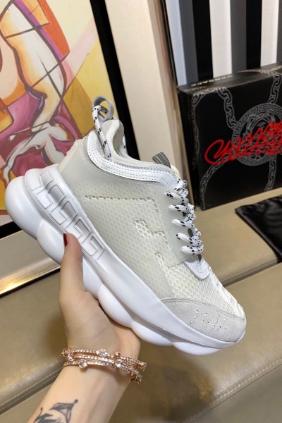 Versace, Chain Reaction, Women's Sneaker, White