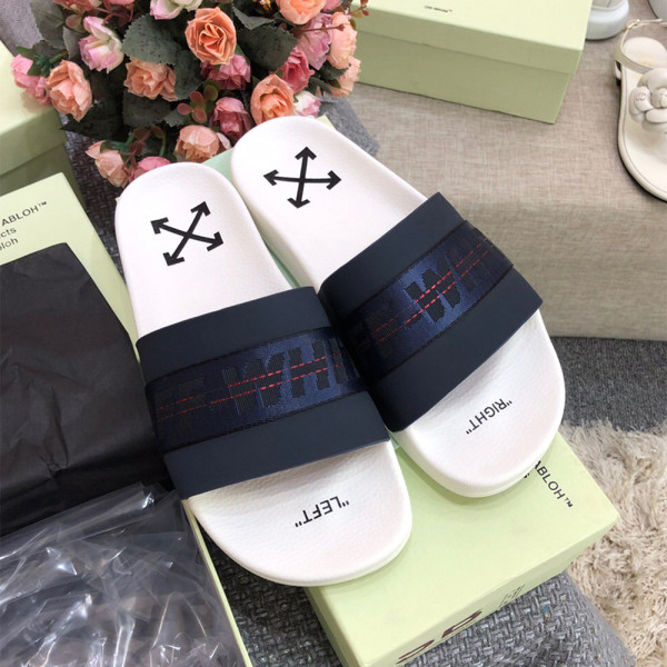 Off White, Men's Slipper, Black