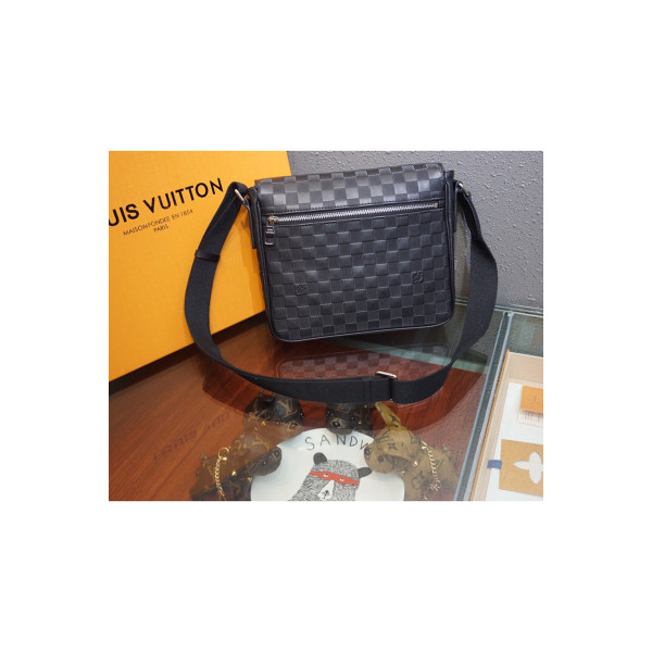 Louis Vuitton, District, Heren Tas, Zwart