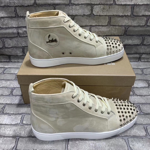 Christian Louboutin, Women's Sneaker, Beige