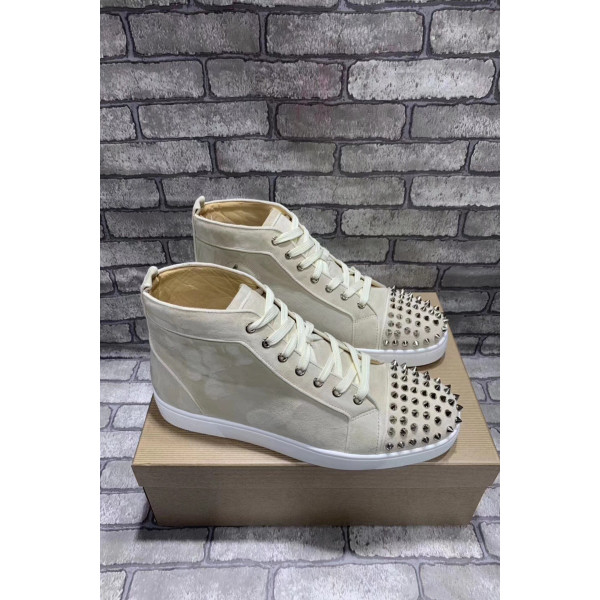Christian Louboutin, Women's Sneaker, Beige