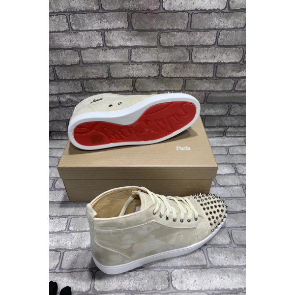 Christian Louboutin, Women's Sneaker, Beige