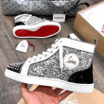 Christian Louboutin, Women's Lou Spikes Orlato Sneaker, Black