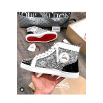Christian Louboutin, Men's Lou Spikes Orlato Sneaker, Black