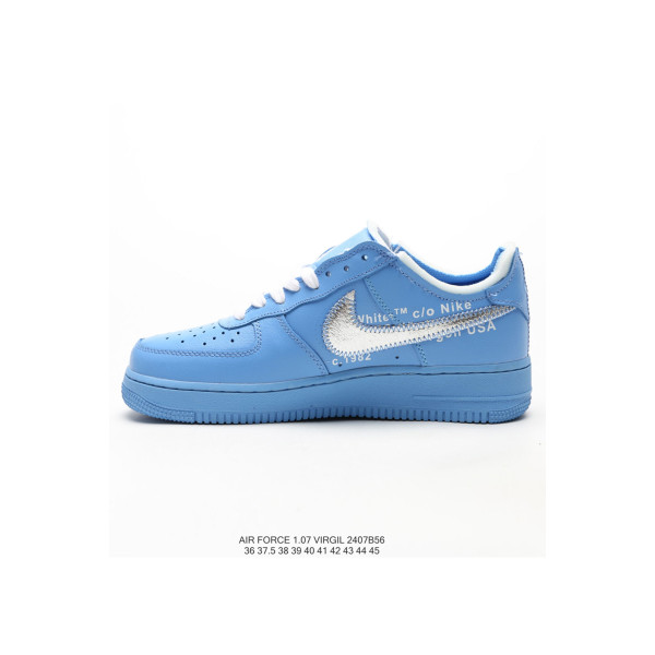 Nike, Air Force 1 Virgil, Men's Sneaker, Blue