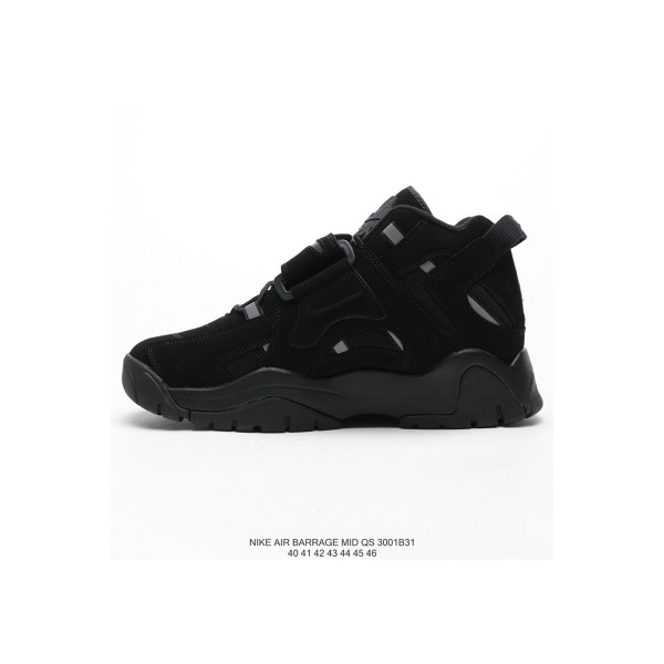 Nike, Air Barrage Mid, Men's  Sneaker, Black