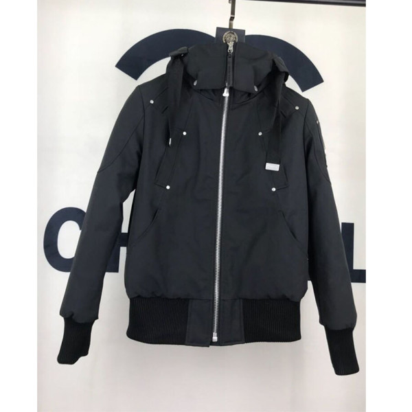Moose Knuckles, Women's Lejeune Bomber, No Fur, Black