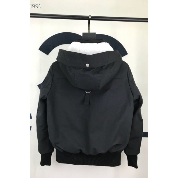 Moose Knuckles, Women's Lejeune Bomber, No Fur, Black