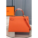 Hermes, Kelly, Women's Bag, Orange