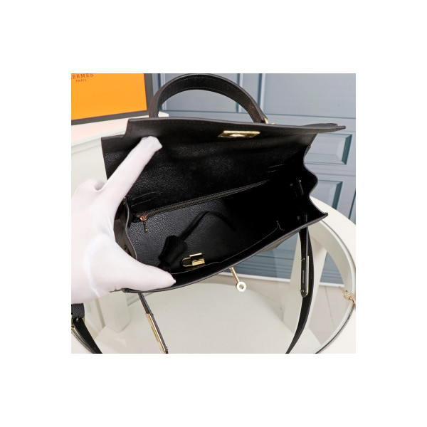 Hermes, Kelly, Women's Bag, Black