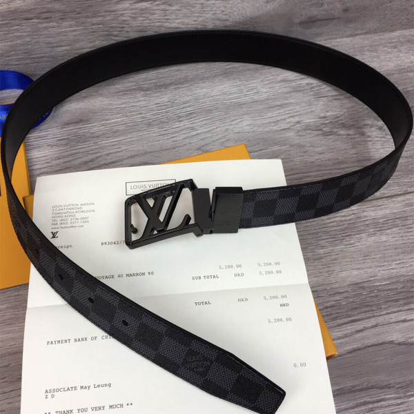 Louis Vuitton, Men's Belt, Black