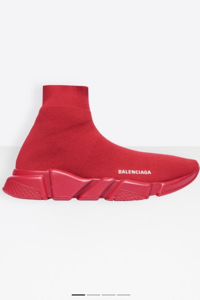Balenciaga, Speed Trainers, Men's Sneaker, Red