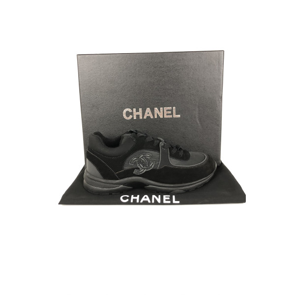 Chanel, Women's Sneaker, Reflective, Black