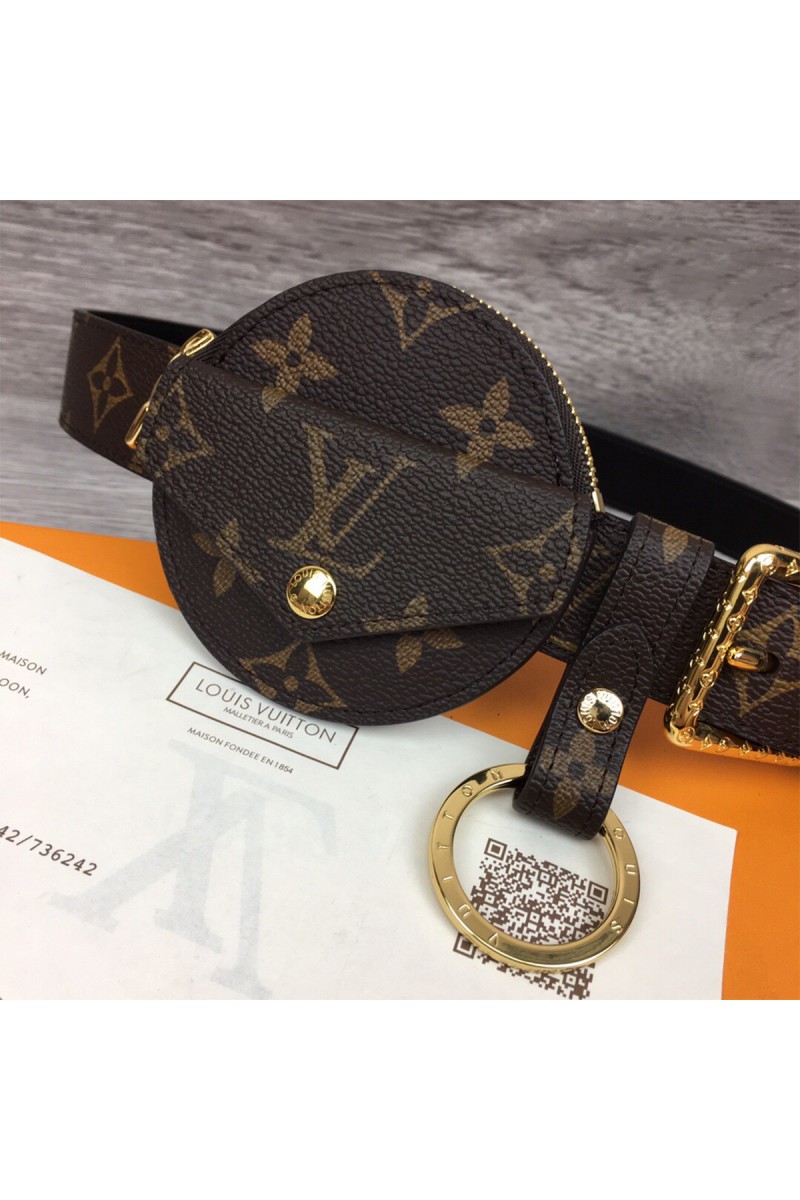 Louis Vuitton, Women's Belt, With Bag, Brown