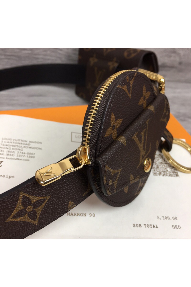 Louis Vuitton, Women's Belt, With Bag, Brown