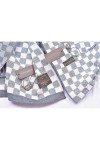 Louis Vuitton, Unisex Scarf Beanie Set, Light Grey