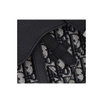 Christian Dior, Oblique Saddle, Unisex Bag, Black