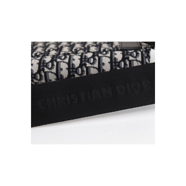 Christian Dior, Oblique Saddle, Unisex Bag, Black