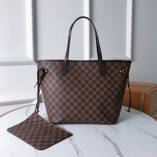 Louis Vuitton, Neverfull, Women's Bag, Brown