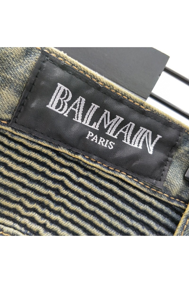 Balmain, Men's Jeans, Blue
