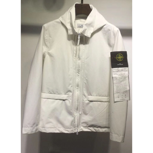 Stone Island, Men's Jacket, White