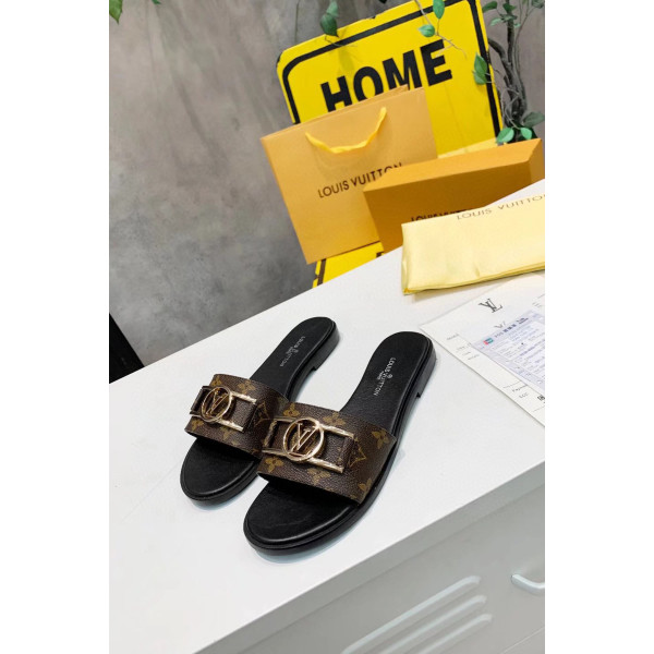 Louis Vuitton, Women's Slipper, Brown