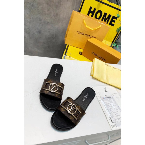 Louis Vuitton, Women's Slipper, Brown