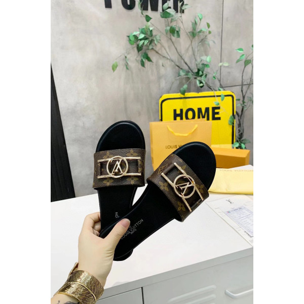 Louis Vuitton, Women's Slipper, Brown