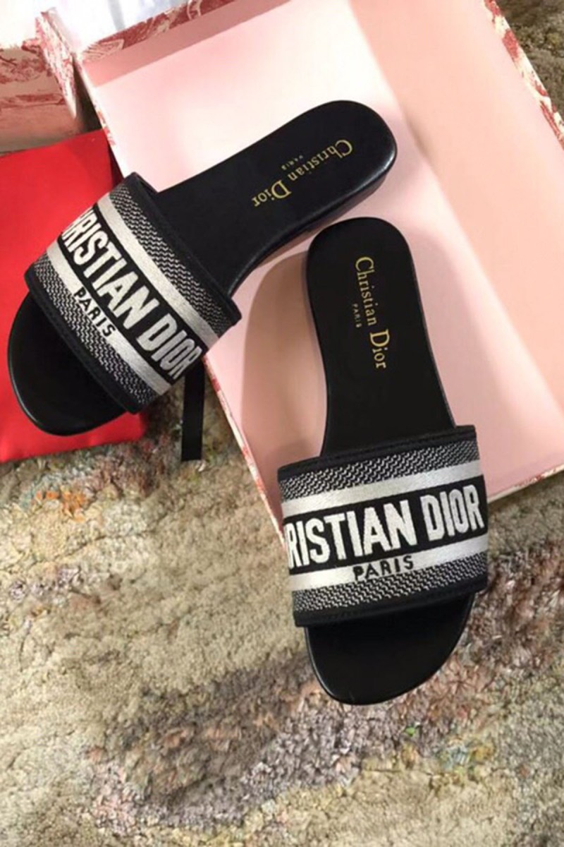 Christian Dior, Women's Slipper, Black