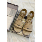 Christian Dior, Women's Sandals, Beige