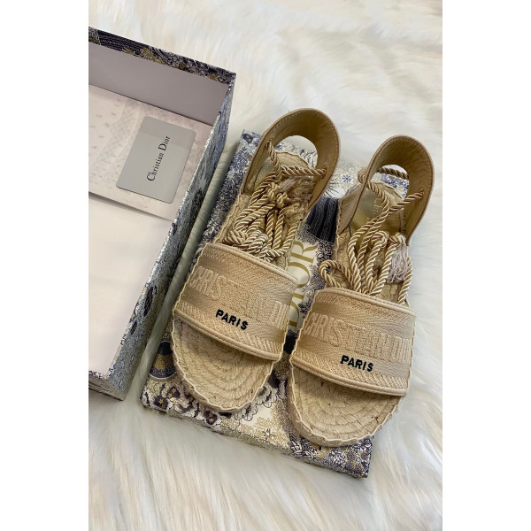 Christian Dior, Women's Sandals, Beige