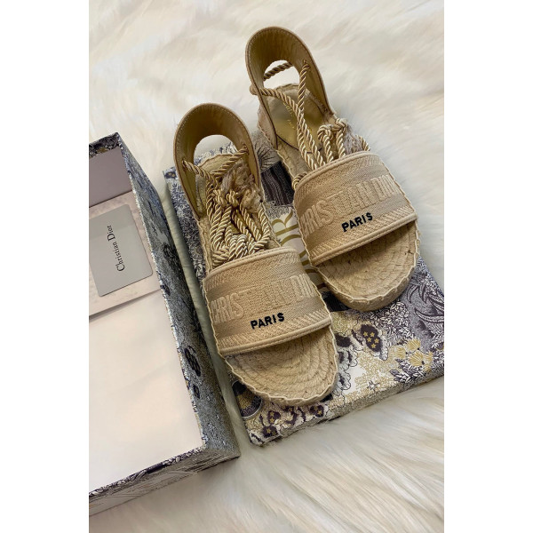 Christian Dior, Women's Sandals, Beige
