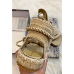Christian Dior, Women's Sandals, Beige