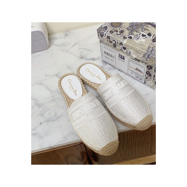 Christian Dior, Women's Slipper, White