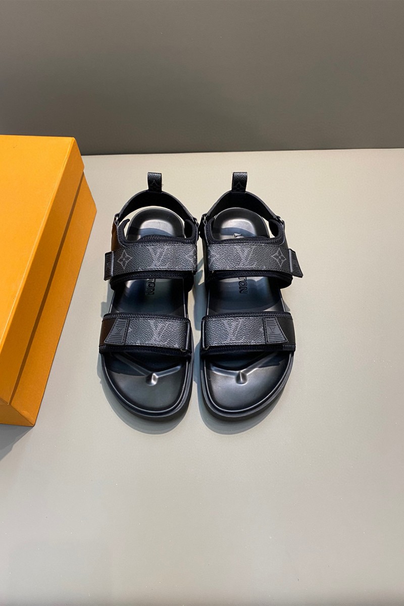 Louis Vuitton, Men's Sandal, Black