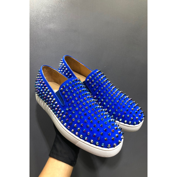 Christian Louboutin, Men's Loafer, Blue