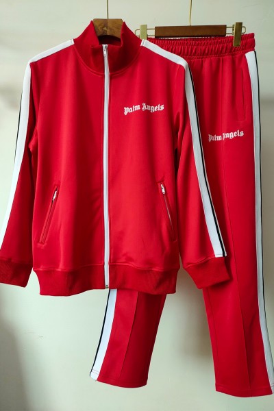 Palm Angels, Men's Tracksuit, Red