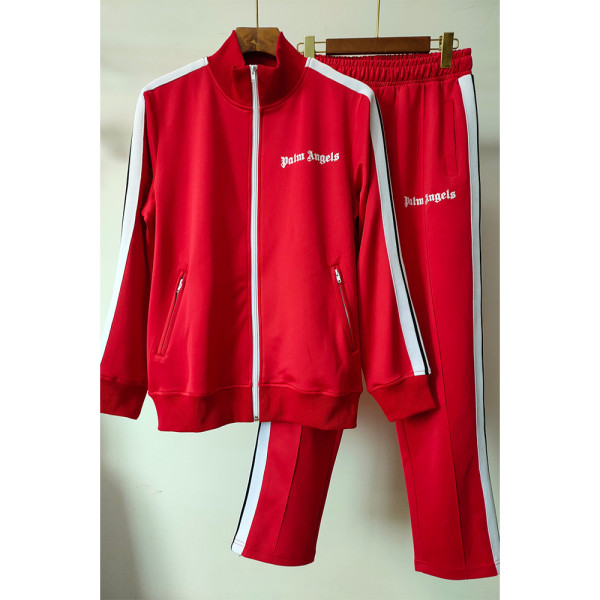 Palm Angels, Men's Tracksuit, Red
