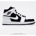 Nike, Air Jordan 1 Mid, Women's Sneaker, Black