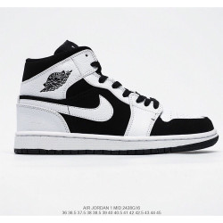 Nike, Air Jordan 1 Mid, Women's Sneaker, Black